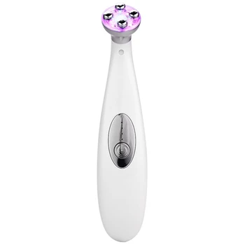 

PL Red Blue Light Ultrasonic Vibration Eye Care Massager EMS Mesotherapy Electroporation LED Photon Rejuvenation Facial Device