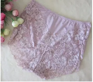 Ropa Interior Mujer, сексуальные трусики размера плюс, перспективность, мясные, большие, кружевные, xxxl, трусики, ягодицы, талия, нижнее белье - Color: Red bean powder