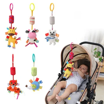 

Baby Rattles Mobiles Educational Toys For Children Teether Toddlers Bed Bell Baby Playing Kids Stroller Hanging Dolls 20%Off