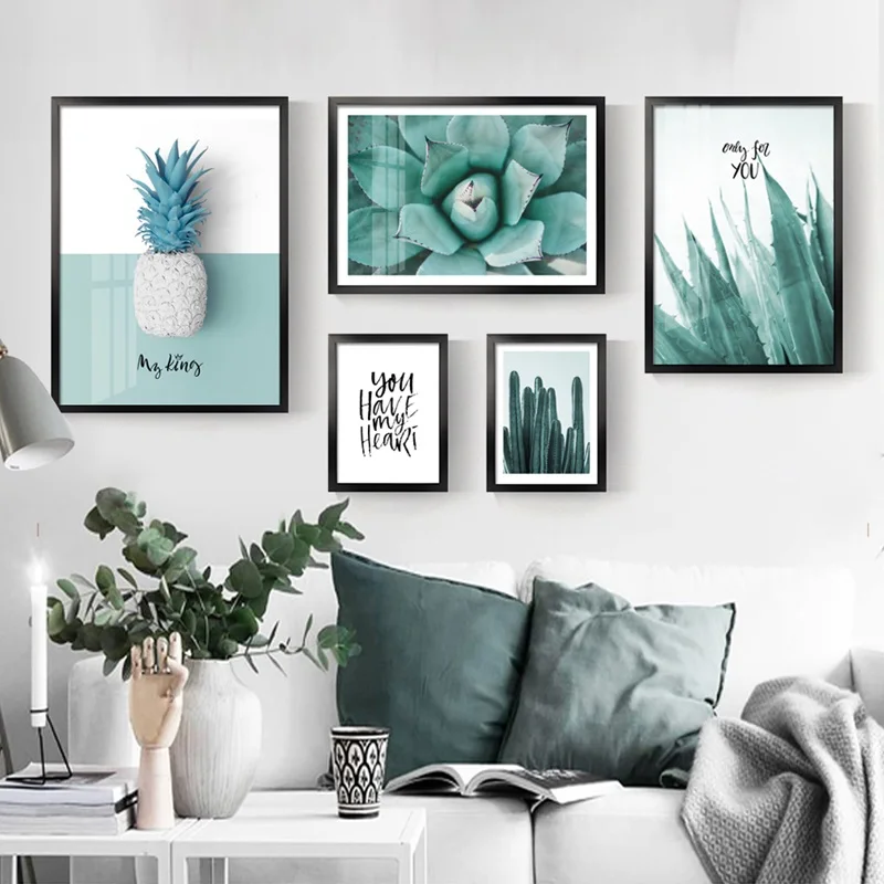 Green-Plant-Aloe-Cactus-Pineapple-Small-Fresh-Art-Painting-Living-Room-Sofa-Background-Wall-Hanging-Picture (2)