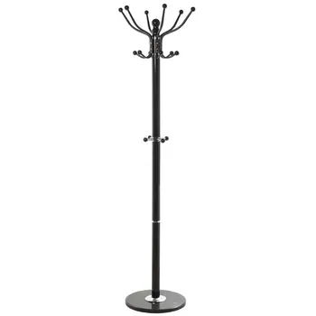 

Decorated-83690 Standing Coat Rack Black Metal C/Marble baseman Ø36x175cm