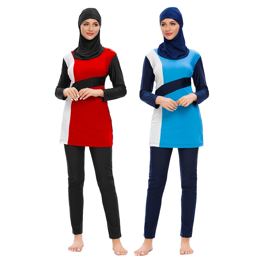 Muslim Women Swimwear Buikini Full Cover Swimsuit Modesty Hijab ...