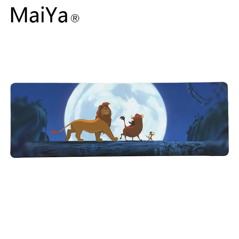 Lock Edge 30x80cm Maiya высококачественный лев Король Simba натуральный резиновый игровой коврик для мыши Настольный коврик большой коврик для мыши клавиатуры коврик - Цвет: Lock Edge 30x80cm