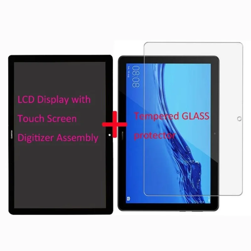 Kopen 10.1 inch LCD en Touch panel met Frame Voor Huawei MediaPad T5 10 AGS2 L09 AGS2 W09 AGS2 L03 AGS2 W19 Digitizer Screen