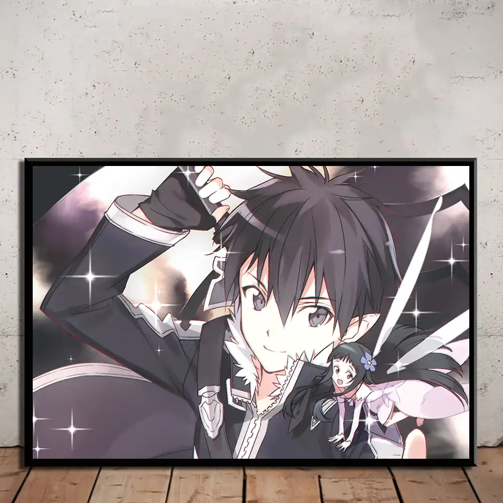モジュラー写真壁アートワーク北欧スタイルポスター印刷アニメ剣アートオンラインのキャンバスの絵画のフレームの家の装飾 絵画 書道 Aliexpress モジュラー写真壁アートワーク北欧スタイルポスター印刷アニメ剣アートオンラインのキャンバスの絵画のフレームの家の装飾 絵画 書道 Aliexpress