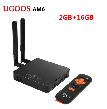 AM6 UGOOS AM6 PRO Amlogic S922X четырехъядерный Android 9,0 Smart Tv Box DDR4 4GB32GB 2,4G 5G Wifi BT5.0 1000M телеприставка 4k медиаплеер - Цвет: AM6