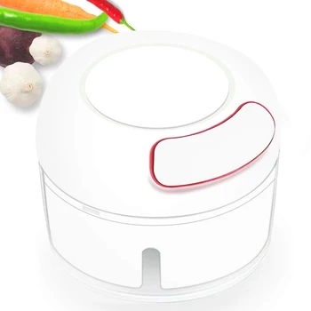 

Manual Food Chopper Mini Gralic Grinder Press Mincer Food Processor for Chili Ginger Vegetable Fruits FP8