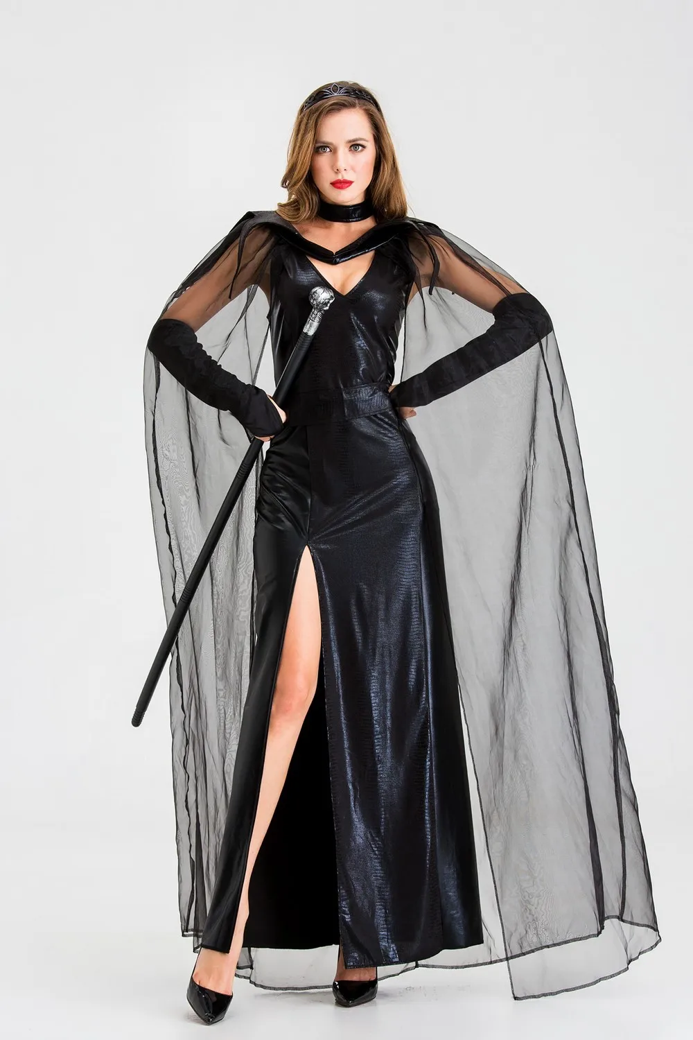 Хэллоуин готика, вампир ролевой косплей вечерние костюмы Взрослый Костюм Королевы призрака невесты Одежда Женский наряд колдуньи