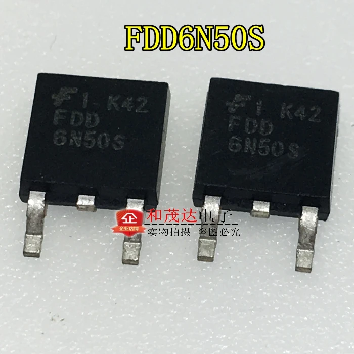 5 шт/FDD6N50S 6N50S до-252 TO252