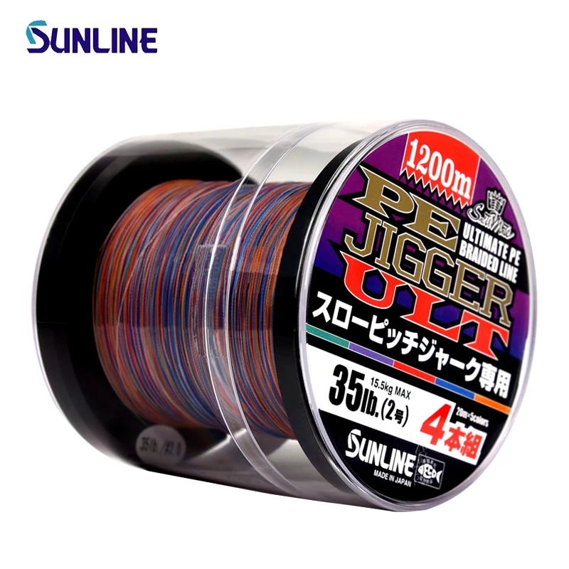 Sunline Pe Jigger Ult 4 Braid Stands Briad Multi Colors 600m 1200m ...