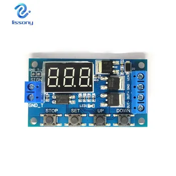 

DC 12V 24V Dual MOS LED Digital Time Delay Relay Trigger Cycle Timer Delay Switch Circuit Board Timing Control Module DIY