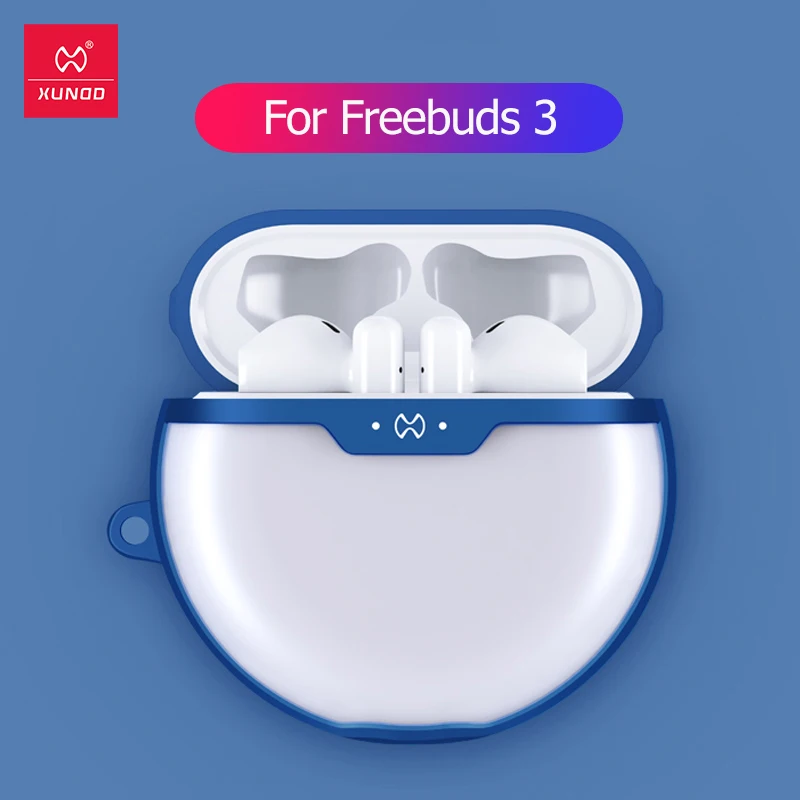 Чехол Xundd для Huawei Freebuds 3 прозрачный чехол с подушкой безопасности защитный бампер