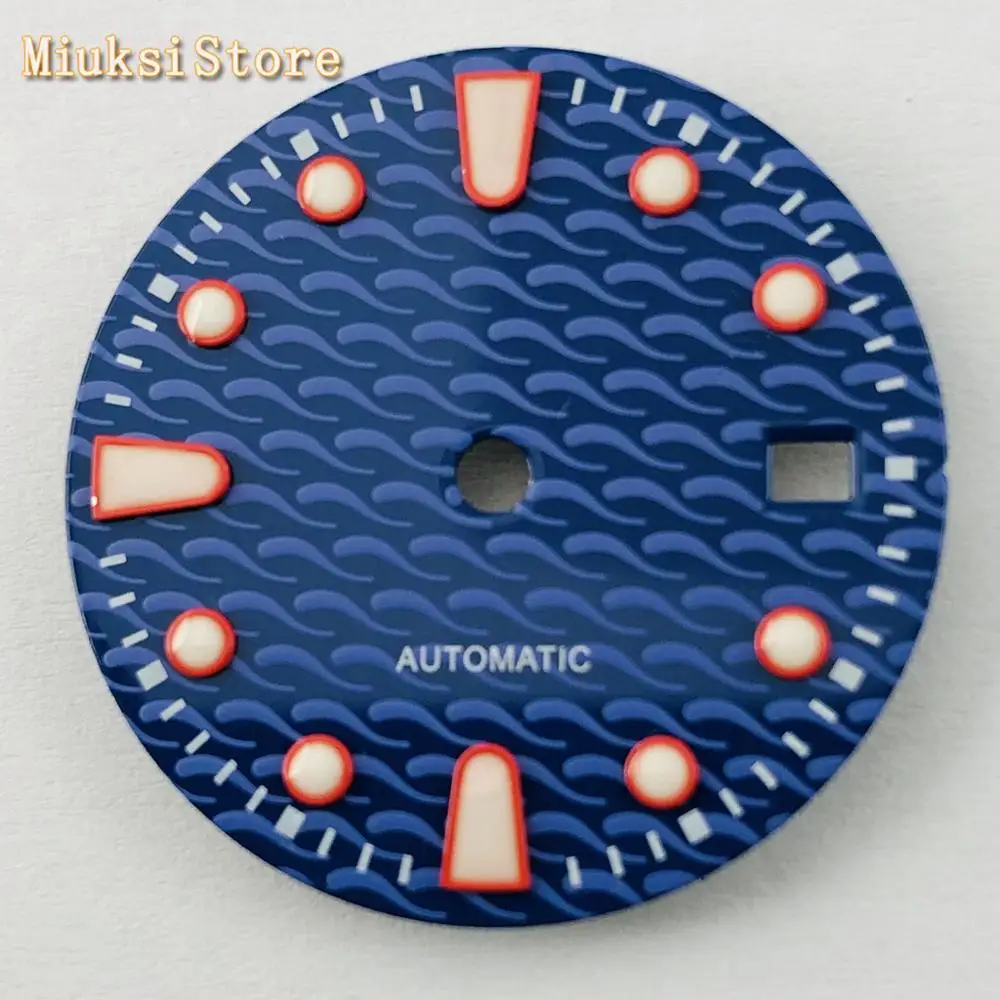 28.5mm black blue green watch dial fit ETA2836/2824 Miyota 8205 8215 821A Mingzhu DG2813/3804 movement