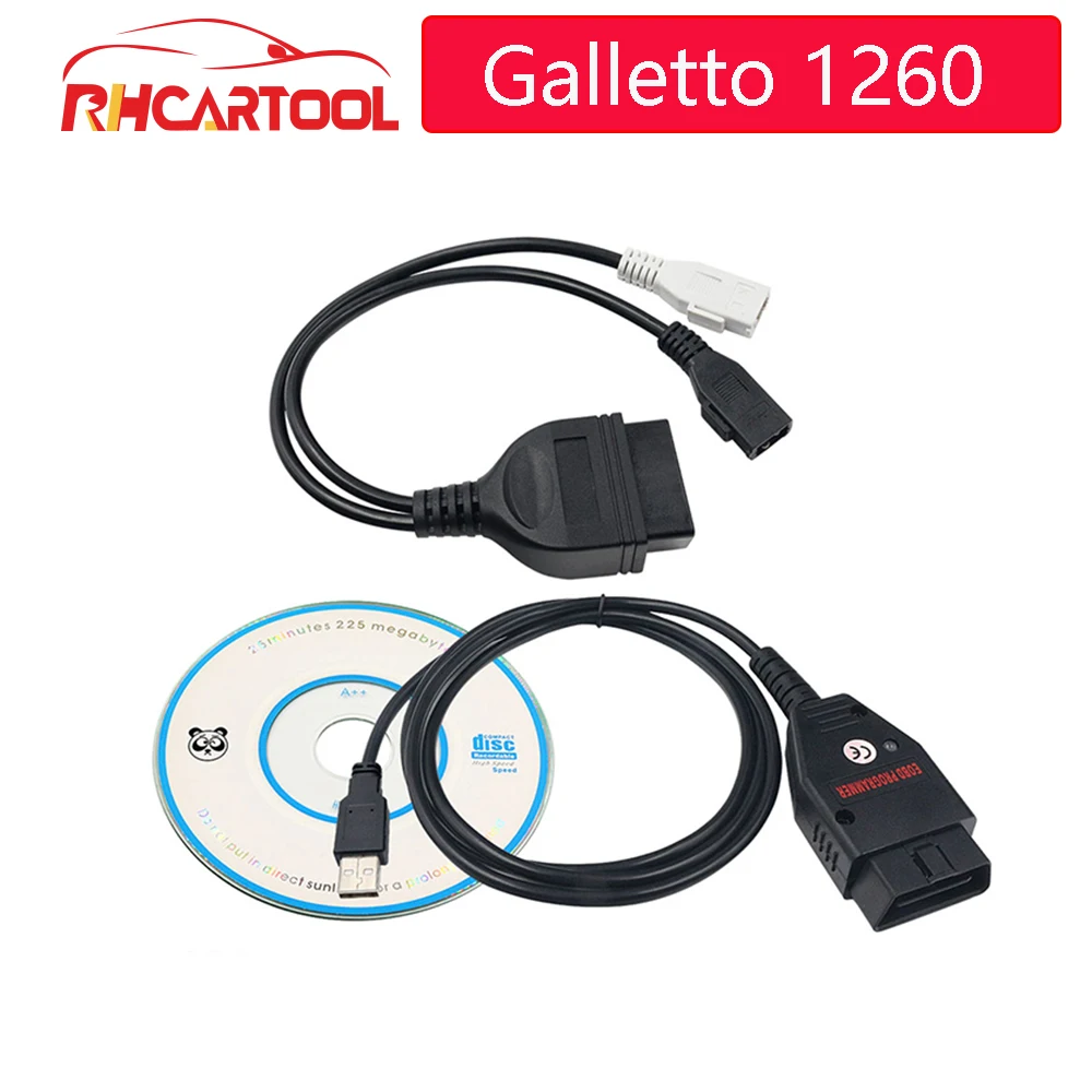OBD2 ECU Galletto 1260 ECU чип Тюнинг инструмент EOBD/OBD2/OBDII Flasher Galleto 1260 ECU Flasher с FTDI FT232RL тюнинг двигателя