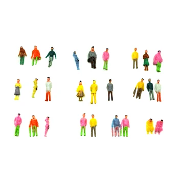 

100pcs 1/150 Scale Building Model People Figures Painted Toys For Diorama Miniature Architecture Model Making 200pcs Mannequin