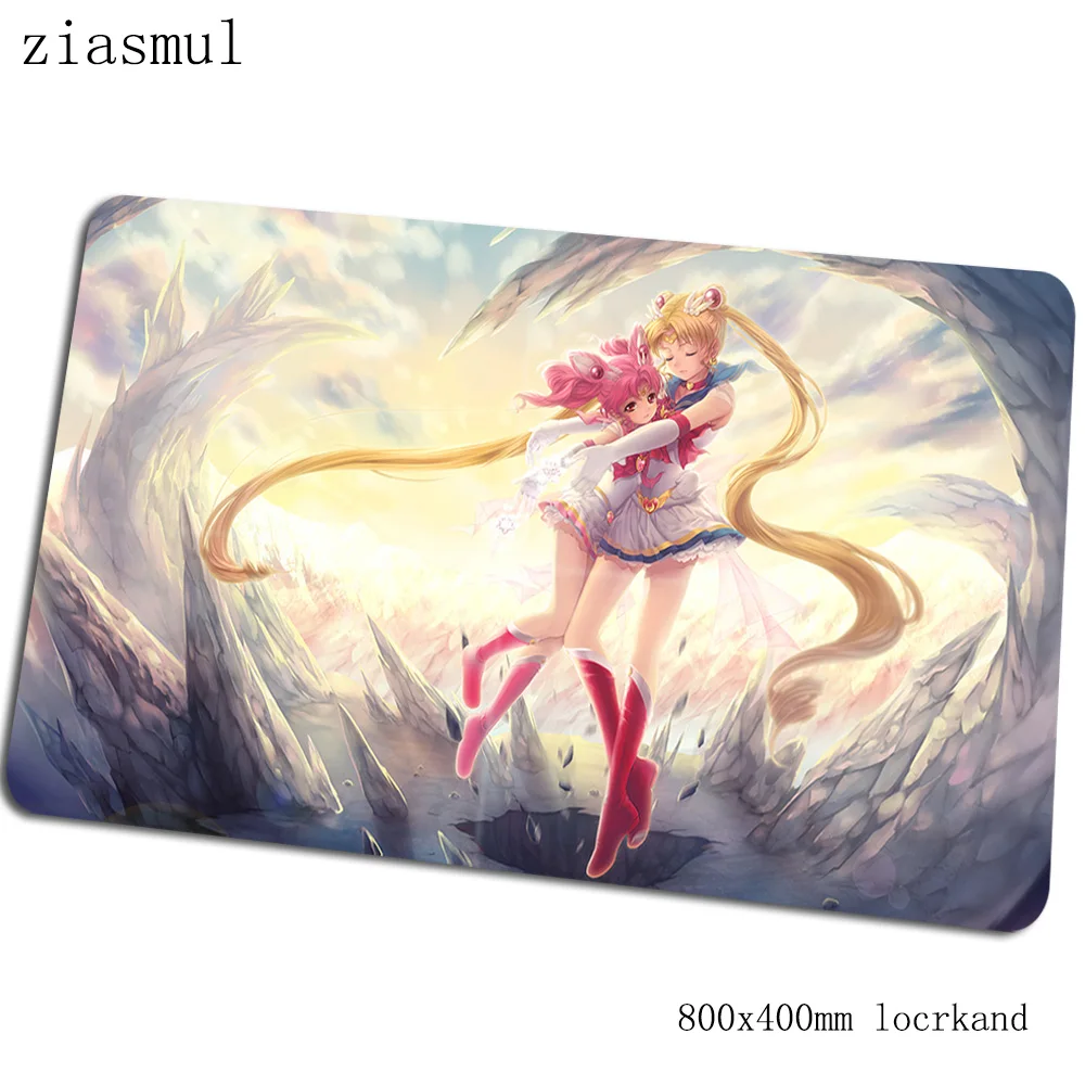 Коврик для мыши sailor moon 800x400x3 мм коврики Kawaii компьютерный Коврик Для Мыши игровые аксессуары xl большие игровые коврики и чехлы игры pc gamer - Цвет: Size 800x400x3mm