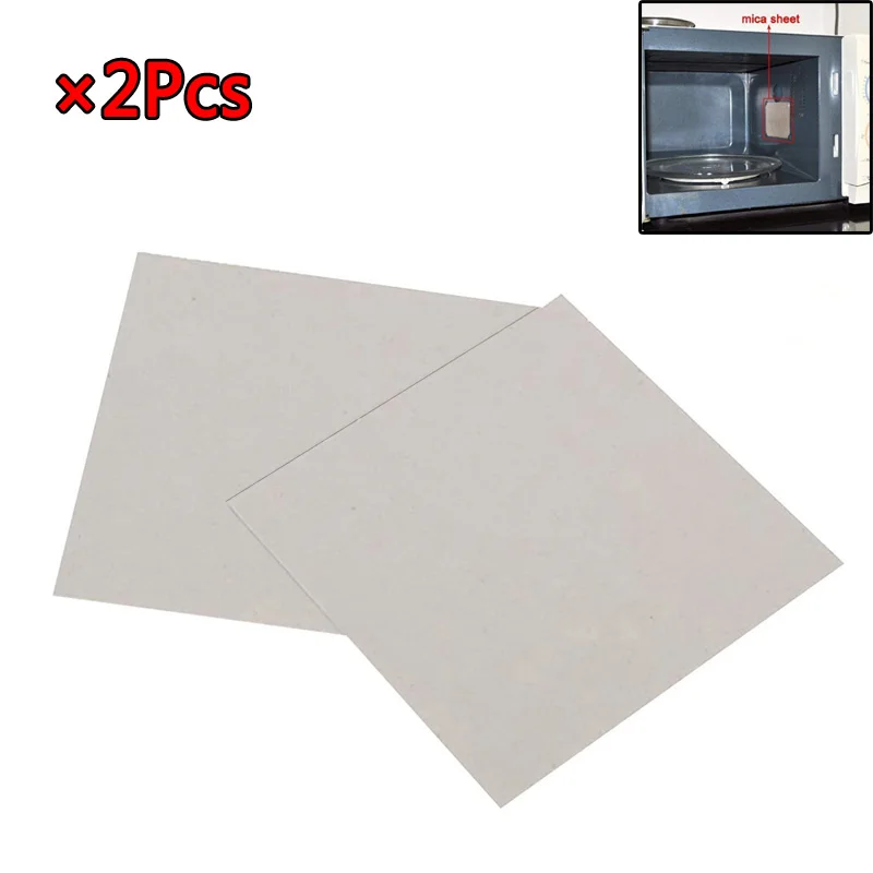 2Pcs 13cm×13cm Microwave Ovens Mica Sheets Spare Parts Mica Plates