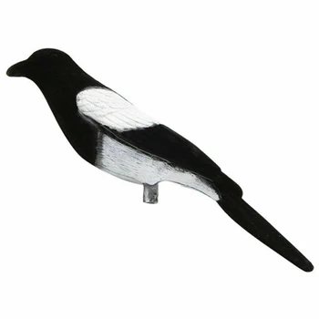 

Animal Lifelike Outdoor Glossy Protect Crop Realistic Decoy Hunting Bait Flocking Magpie Durable Garden Decoration Target Tool