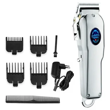 

cordless powerful hair clipper professional barber fade hair trimmer electric men hair cutting machine rechargeable Lithium kit