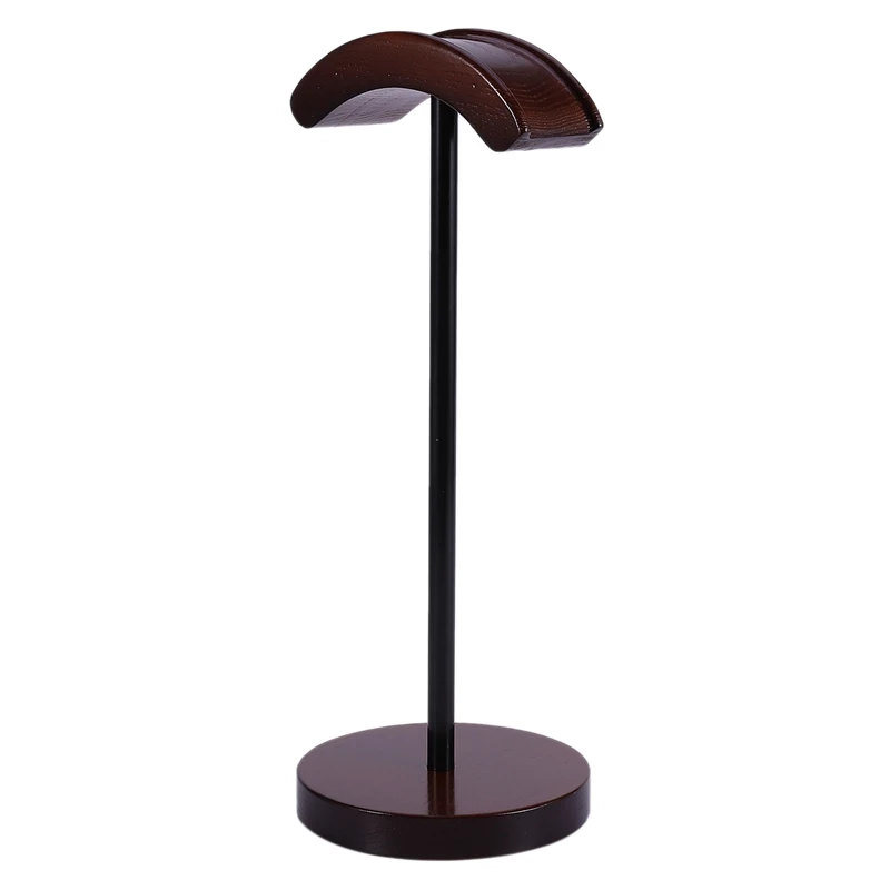 Universal Headset Holder Hanger Wooden Metal Earphone Display Rack Stand Home Office Headphone Shelf Rack Stand Holder