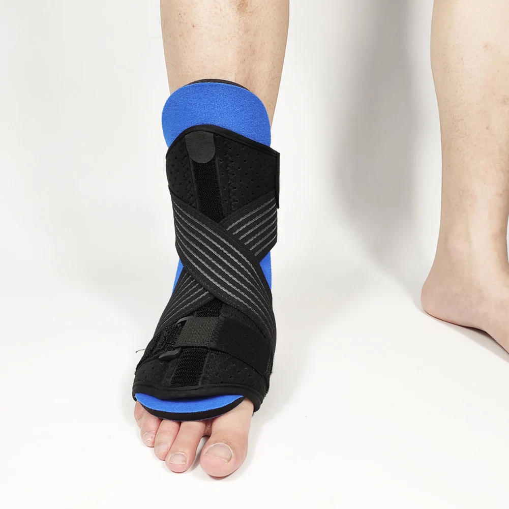 Ортез регулируемая фиксированная поддержка подошвенный фасциит лодыжки Brace Sprain стабилизатор Ночная шина Защитная капля стопы облегчение боли