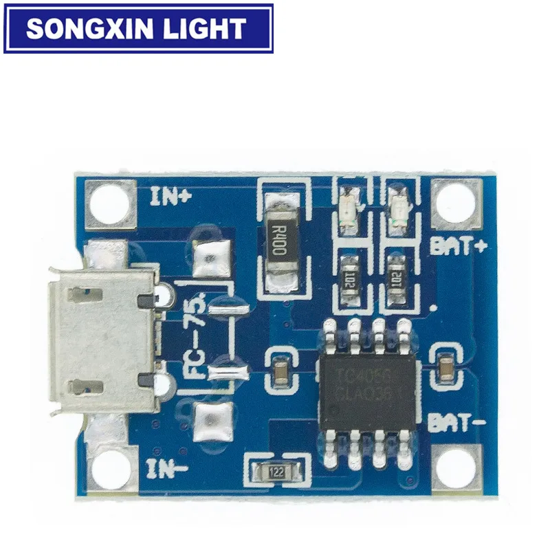 100pcs/lot TP4056 1A Lipo Battery Charging Board Charger Module lithium battery DIY MICRO Port Mike USB New Arrival MODU | Электронные