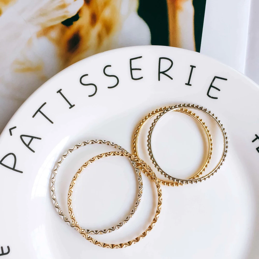 6 шт. подвеска Кольцо из металлического сплава|Ювелирная фурнитура и компоненты| |