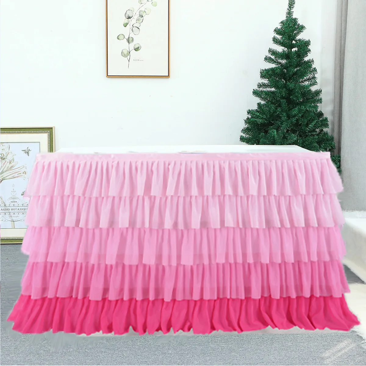 Tulle Fabric Wedding Party Tutu Tulle Table Skirt Cover