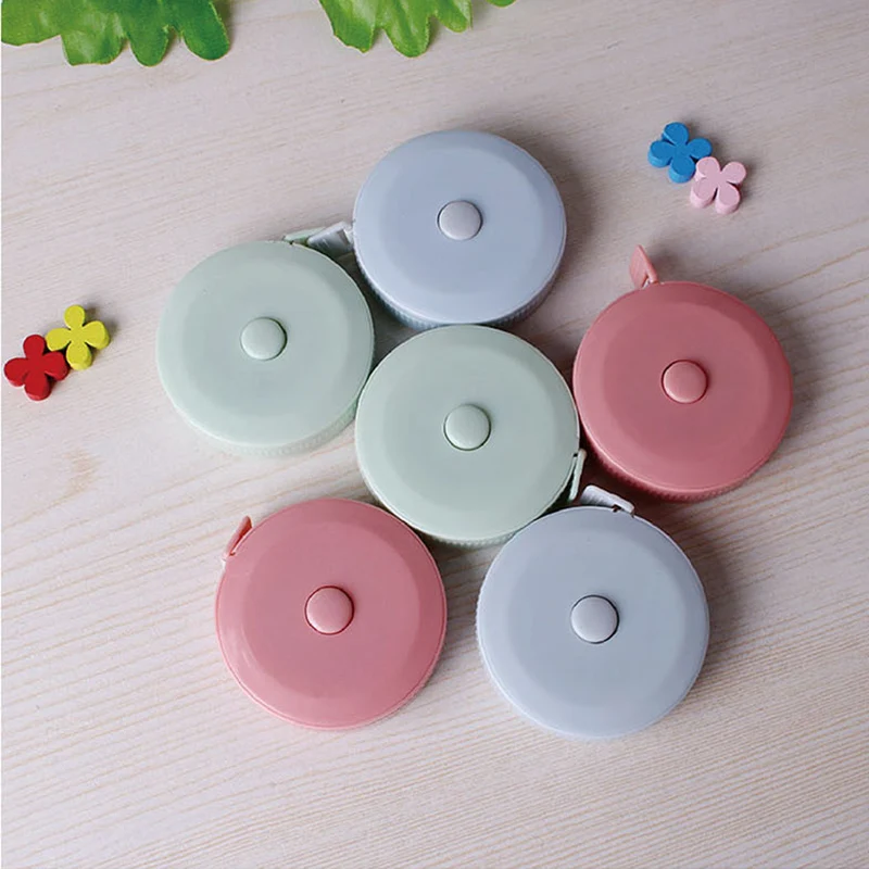 Sewing Measuring Tools Roll Tape ABS Portable 150CM/60" 3Colors Nordic Style Multi Purpose Retractable Ruler | Дом и сад