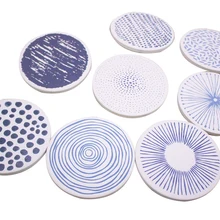 8 шт. креативный ежедневный персональный Коврик диатомовая земля водонепроницаемый подстаканник изолированный коврик