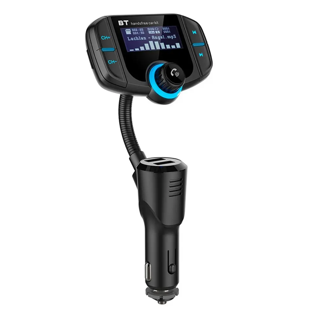 Автомобильный fm-передатчик с 1,7 дюймовым дисплеем обновленный BT70 Bluetooth передатчик Quick Charge3.0 беспроводной fm-модулятор