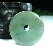 CYNSFJA настоящий редкий Сертифицированный натуральный сорт бирманский жадеит амулеты Пряжка мира зеленый нефрит подвески Высокое качество лучшие подарки