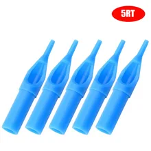 50Pcs Blue Sterilized Disposable Tattoo Machine Gun Nozzle Tips Plastics Needle Tube For Tattoo Machine Gun Needle Ink Cup Kits