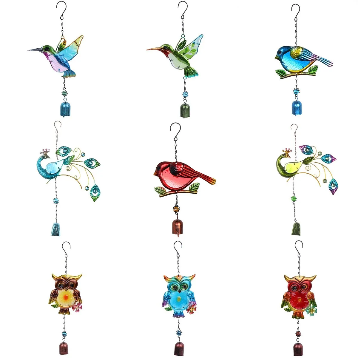 Bird Wind Chime For Wall Window Door Wind Bell Hanging Ornaments