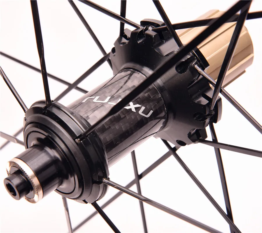 Дорожный велосипед 700C 40 мм набор колес сверхлегкий алюминиевый сплав обод из углеродного волокна 4 герметичные подшипники красочные отражающие колеса Набор