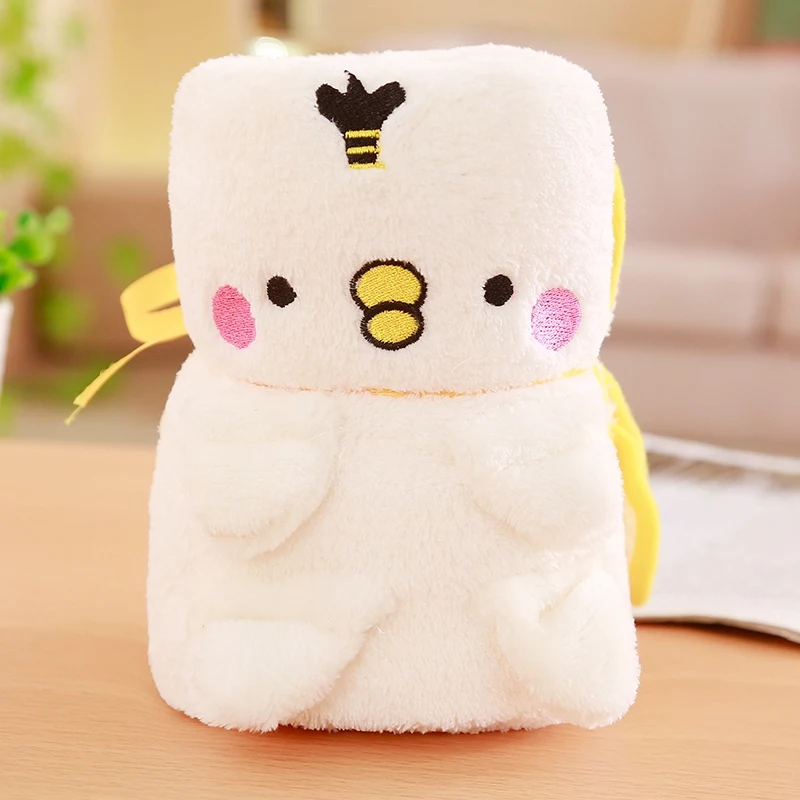 

Fancy soft push blanket portable travling pillow Children's roll blanket Office nap cushion