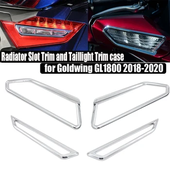 

Motorcycle Side Mirror Surround Cover Taillight Trim Cover for HONDA Goldwing GL1800 2018+ (Chrome)