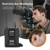 XTUGA Camera Microphone with Monitor Function,UHF Wireless Lavalier Microphone with 30 Channels for Phones,SLR Cameras,Camcorder ► Photo 2/6