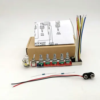 

Deluxe OBP3 equalization Electric Bass Active Preamp Wiring Bass Guitar Parts Built-in front-stage active line