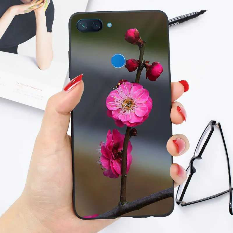 Черный чехол для Xiaomi mi 8 Lite A3 A2 Lite mi 9 SE 9T Pro Чехол-бампер Яркий глянцевый чехол из поликарбоната+ ТПУ - Цвет: X24