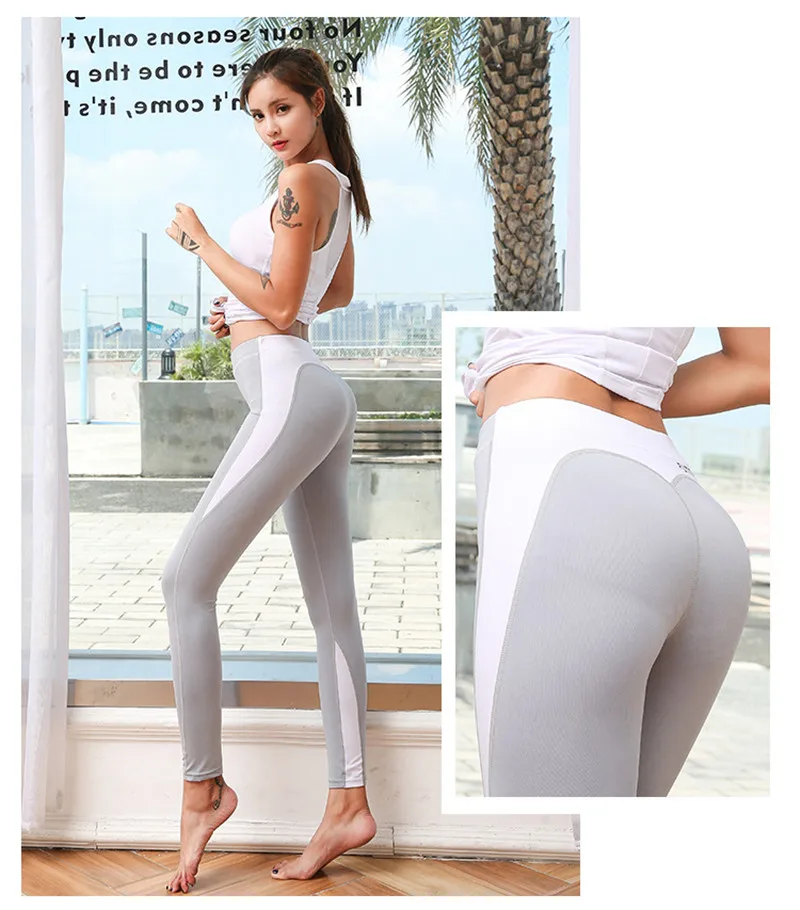 Morematch женские обтягивающие штаны для йоги, тонкие быстросохнущие Высокие эластичные спортивные однотонные леггинсы, быстросохнущие колготки, спортивные брюки