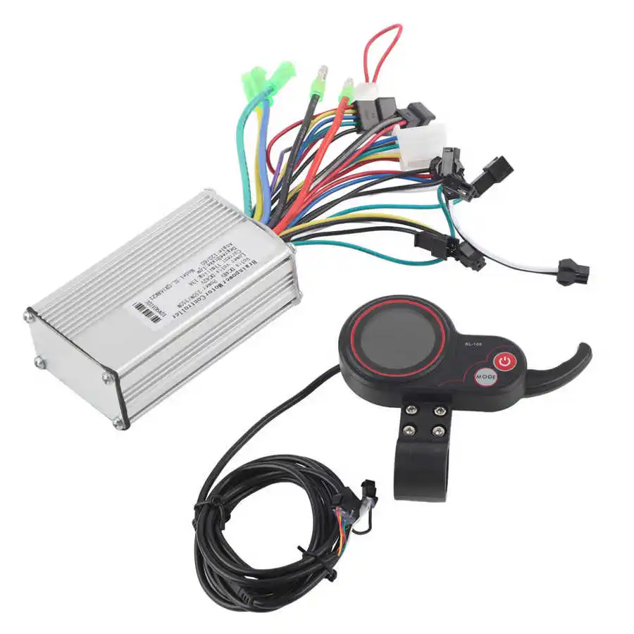 Motor Brushless Controller with Rainproof LCD Display Control Panel and Shift Switch Accessory for Electric Bike 