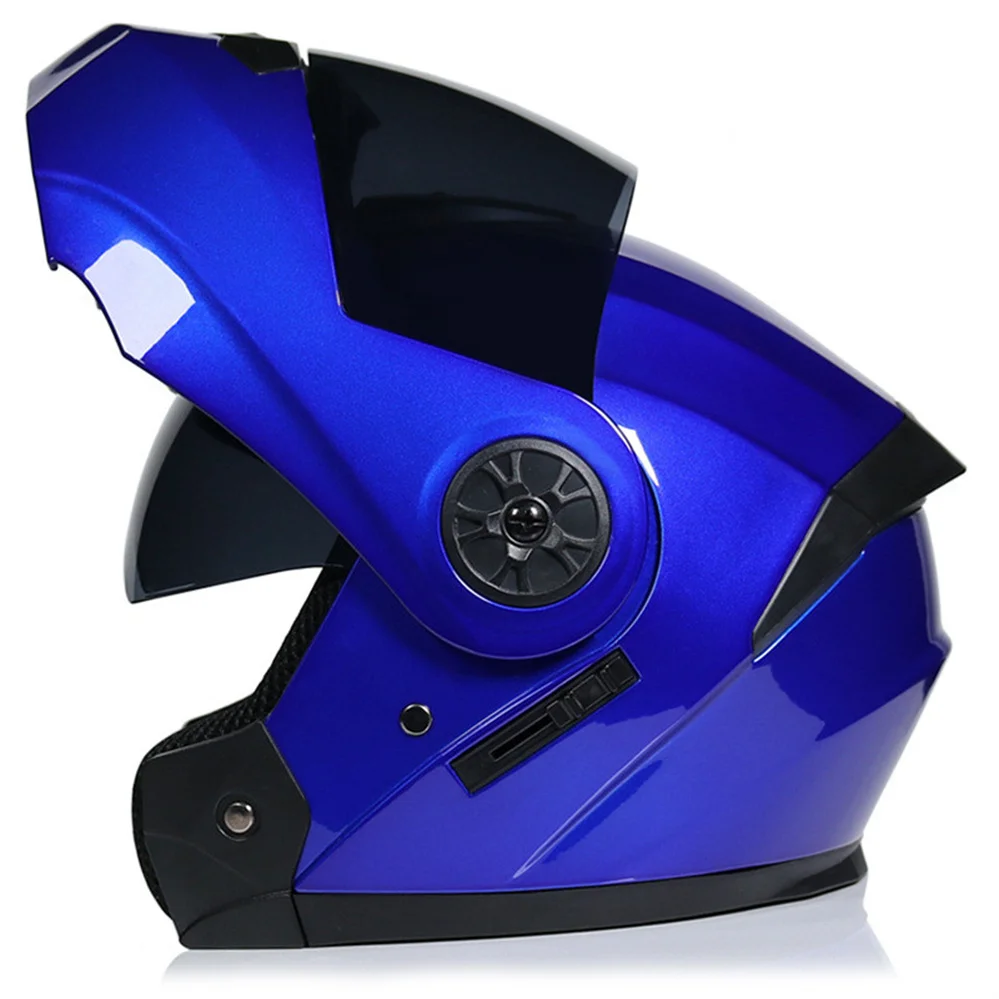 BLD Modular Dual Lens Motorcycle Helmet Safety Downhill Flip Up Helmets