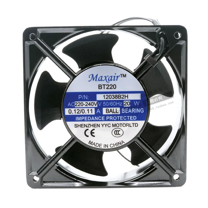 

12038B2H AC 220V 0.12A 120x120x38 мм 2-проводной Вентилятор охлаждения сервера