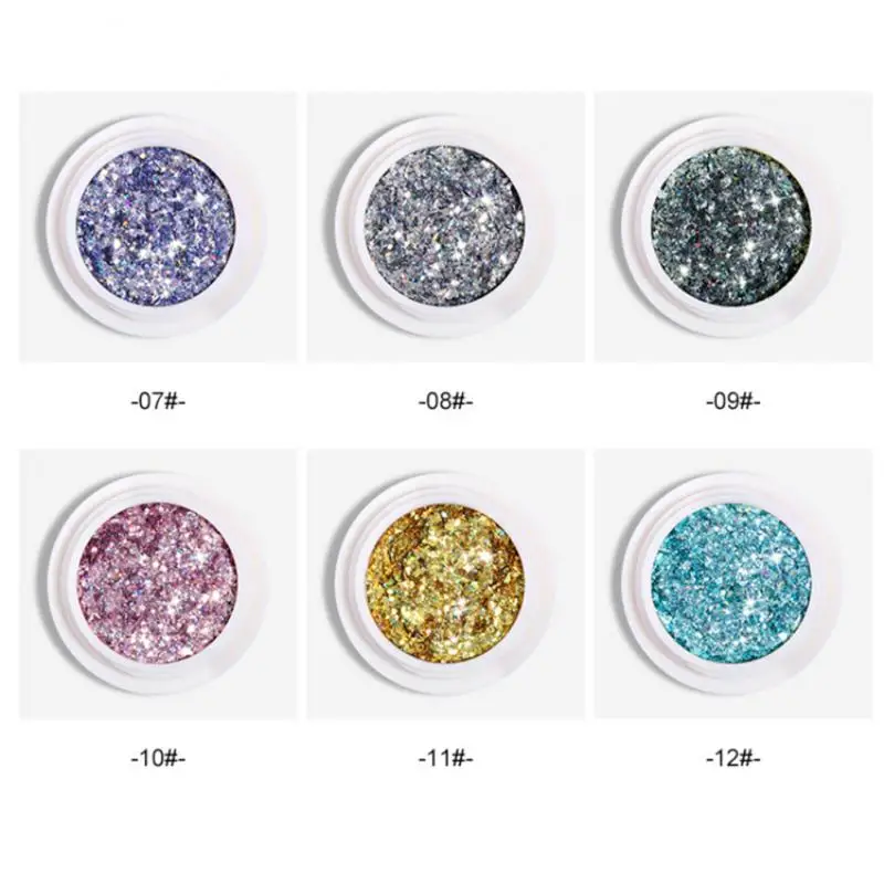 New 10 g Nail Art Laser Glitter Sequins 12 Color Powder Decorations Boxed Ultra-thin Symphony | Красота и здоровье