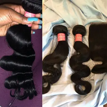 Body Wave Bundles With Closure Brazilian Hair Weave 3 Bundles With Closure Human Hair Bundles With Closure 30 Inch Bundles 4