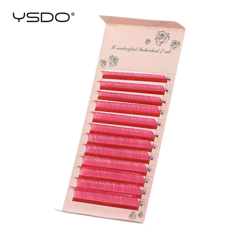 color Russian Volume Eyelashes Extension Curl eyelash extension mink lashes Individual eyelashes makeup tool fake lashes