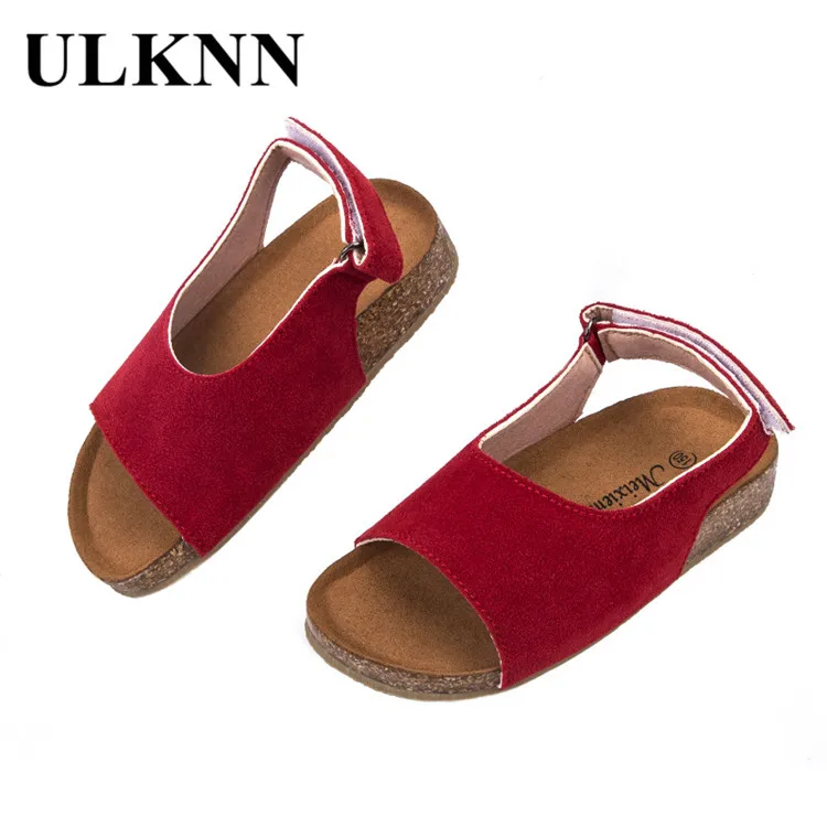 

ULKNN Kid's Sandals Medium-small Baby Shoes Cork Shoe Cosy Girl Summer Sandals For Boys students school sandals for children