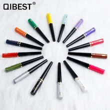 Бренд qibest 15 цветов водонепроницаемая матовая косметика для глаз тени для век, подводка для глаз черный синий длительный сексуальный очаровательный Гладкий Карандаш для глаз
