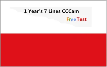 

Special for Poland Europe 7 lines HD AV Cable for Satellite Receiver Cccam lines of 1 year DVB-S2 Europe clines for Free Sat V